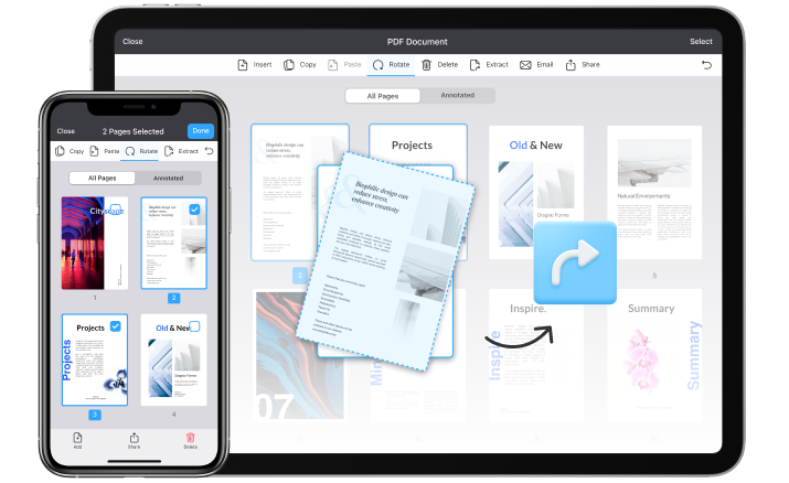 PDF Expert на iOS: работа со страницами